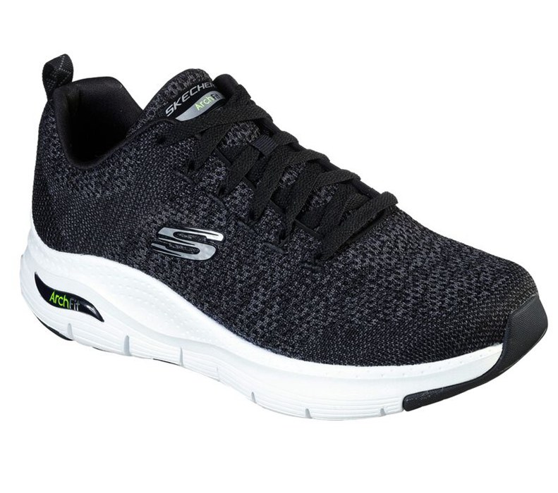 Skechers Arch Fit - Paradyme - Mens Sneakers Black/White [AU-GF8276]